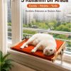 Vantuzlu Ahşap Kedi Yatağı - Kiremit