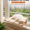 Vantuzlu Ahşap Kedi Yatağı - Krem